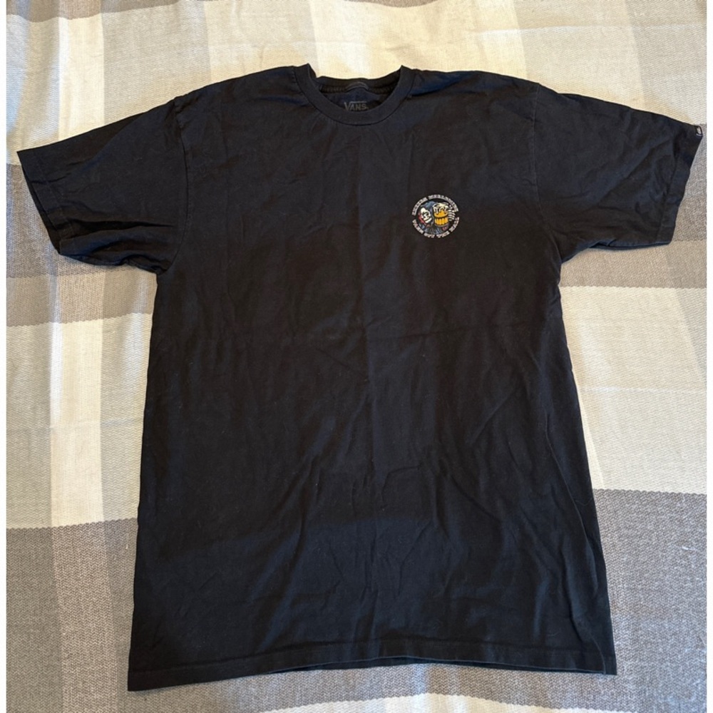 Vans black t-shirt mens sz L